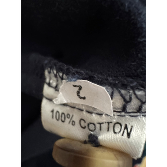 Yak & Yeti Shirt M/L Christmas Trees Animals Dark-Blue Cotton Corduroy Top NWT - Picture 12 of 12